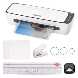 Laminating Machines SL688 Desktop Laminator Machine Set A4 Size and Cold Lamination Suitabe for A4A5A6 Pouches Home Office 231130