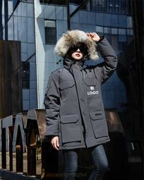 DXIR VESTS Big Goose Down High Edition 08 Canadian Expedition Men's and Women's Park Medium Length Loose Coat