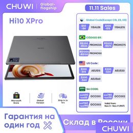 Laptops Chuwi Hi10X Pro 4Gb Ram 128Gb Rom 10.1 Tablet 4G Lte Widevine L1 Unisoc T606 Tablets Pc 2.4G/5G Wifi Android 13 7000Mah Batter Dhgod