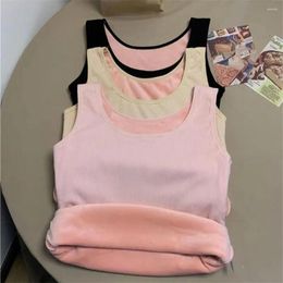 Camisoles & Tanks Winter Breathable Thin Warm Thread Seamless Thermal Slim Waistcoat Plush Women 's Underwear