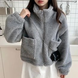 Women's Hoodies Fashion Women Warm Zipper Padded Double-sided Fleece Turtleneck Sweatshirt Female Autumn Winter Outwear