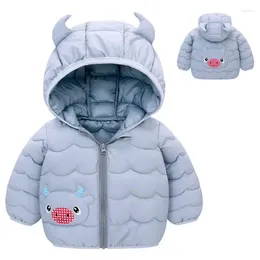 Jackets Childrens Hooded Down Durable Cute Winter Top Warm And Windproof Casual Cotton Hoodie Light Weight