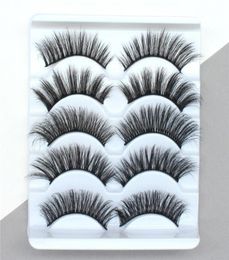 5 Pairs 3D Mink Hair False Eyelashes Extension Natural Volume Long Fake Eye Lashes Bundles Wispy Women Makeup Beauty Tools 3D554745934