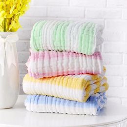 Blankets Six Layers 110CM Muslin Baby Blanket Swaddlet Cotton Yarn-dyed Corrugate Born Soft Bedding Bath Towels