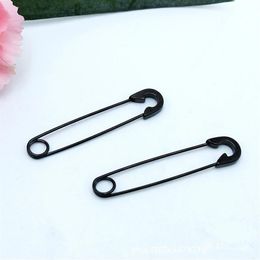 Gothic Safety Pin Long Stud Earrings Ear Threader Fashion Piercing Jewelry Fake For Women Men235E