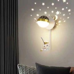 Nordic Modern LED Wall Light Indoor Lighting Corridor Aisle astronaut living room Bedside Wall Sconces Lamp Dropshipping Star