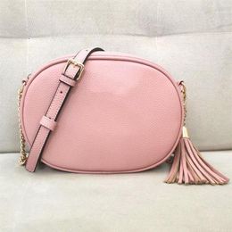 Evening Bags Fashion Cute Satchels Charm Tassel For Women Small Luxury Shoulder Bag Leather Oval Cross Body Purses310Q