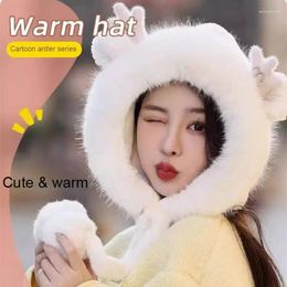 Berets Winter Hat Protection From Cold Comfortable Santa Christmas Gift Thickened Plush Absorb Sweat Skin-friendly Warm Tab