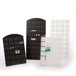 Fashion Plastic 1 Set 10 Pieces 48 72 Holes Earring Holder Jewellery Display Ear Stud Rack Earrings Organiser Holder Jewellery Stand287S