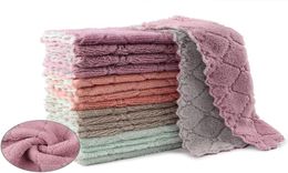 Coral duster doublesided absorbent 100 clean cloth thickened lazy dishtowel household kitchen oil wipe bowl wipe hands62025372689843