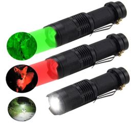 Flashlights Torches C5 LED 670nm Red Beam Light Eyesight Gift Green Blue Torch Lamp Lantern Against Deteriorating4492426