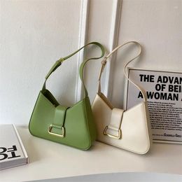 Evening Bags 2023 Luxury Designer Women's Small Underarm Shoulder Side Bag Fashion Trend Solid Color PU Leather Crossbody Handbags Purse