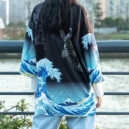 Ethnic Clothing Japanese Kimono Traditional Yukata Women Haori Cardigan Male Samurai Costume Hombre Anime Beach Sun Protection Shirt