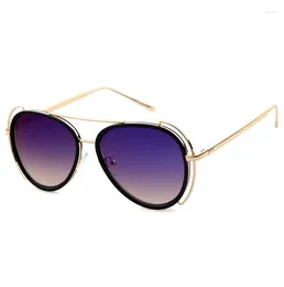 Sunglasses LAURINNY Fashion Polarised Men Women Driving Round Vintage Design UV400 Mirror Sun Glasses