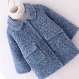 Down Coat Girls Coat Kids Jacket Underwear Plus Velvet Thicken Warm Winter Autumn School Cotton Tops Fleece Childrens Clothing 231201