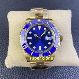 clean Factory 126618 watch Cal.3135 movement 40MM Blue diall 72-hour power 904L fine steel Ceramic frame Sapphire crystal glass Swiss ice blue luminous waterproof