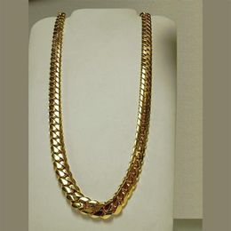 14K Gold Miami Men's Cuban Curb Link Chain Necklace 24 247i