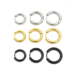 Stud Earrings Alisouy 2023 1 Pair High Quality Men Titanium Ear Hoop Huggie Sleeper Piercing Simple