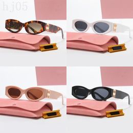 Luxury sunglasses for women miu designer glasses fashion classic vintage oval frame eyewear shades Polarise sunglasses multi styles casual modern hj07