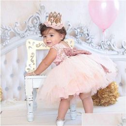 Girls Dresses Baby Newborn 1 2 Years Little Girl Dress For First Birthday Outfit Infant Party Baptism Summer Clothes Lj201 Drop Delive Dhza8