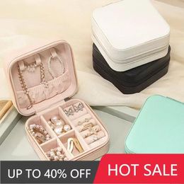 Jewellery Pouches Ins Girl Travel Portable Zipper Box Earrings Necklace Ring Small Bag Cute Children's