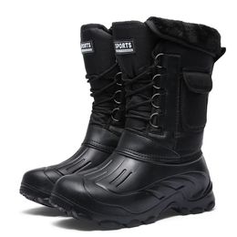 Botas Esportes Ao Ar Livre Homens 2023 Primavera Sapatos Impermeáveis ​​para Chuva Leve Pesca Inverno Neve Trabalho 231130