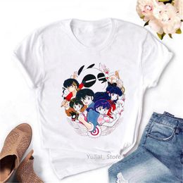 Women's T Shirts Arrival 2023 Anime Shirt Women Harajuku Kawaii Tshirt Femme Ranma 1/2 Urusei Yatsura Rumiko Takahashi T-Shirts