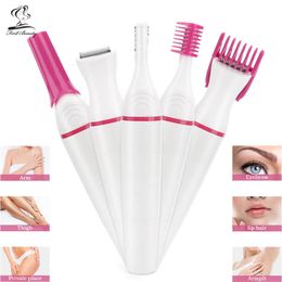 Epilator 5 In 1 Electric Women Hair Removal Shaving Machine Mini Trimmer Razor Bikini for Female Face Eyebrow Underarm Clipper Epilator 231130