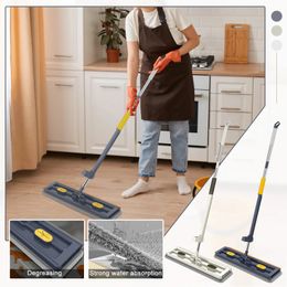 Mops Flat Magic Floor Rotating Mop For Wash Cleaning House Home Cleaner Easy With Replacement Microfiber Pads 231130