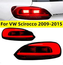 Car Styling Taillight For Scirocco Tail light 2009-20 15 Styling LED Running Lights Sequential Signal Lights Rear Brake Reverse Modified