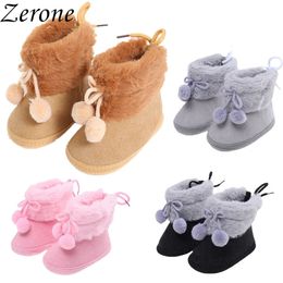 First Walkers born Baby Boots Boys Cotton Girls Shoes Warm Prewalkers Soft Sole Booties Boot 231201