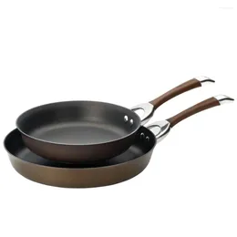 Pans 10 Inch And 12 Hard Anodized Non Stick Sexy Frying Pan Set For Fast Durable Heating