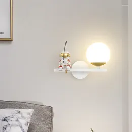 Wall Lamp Modern Bedroom Bedside Nordic LED Lights Lighting Childrens Room Living Background Indoor Decor