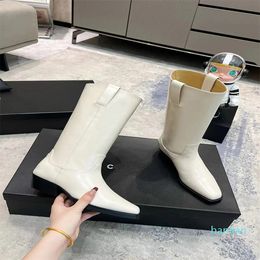 2024 Buckle Black Leather Knight Long Knee Boot Designer Fashion Winter Jumping Women's Tall Boots 35-42