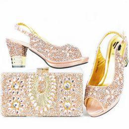 Dress Shoes Doershow Arrival And Bag Set African Sets 2023 Nigerian Women Matching Bags For Wedding! SAF1-9