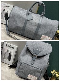 5A Top Quality Designer Purse Luxury Bag Brand Duffel+Backpack Women Man Set Bags W458 05