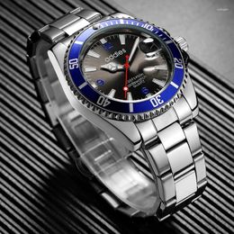 Wristwatches Addies Brand Men Quartz Wristwatch Fashion Luxury Full Steel Male Waterproof Watches Man Calendar Date Watch Relogio Masculino