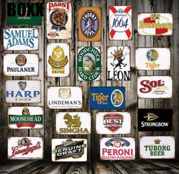 Beer Bar PUB Metal Sign Wall Posters art Vintage Painting Personality Custom Decor7212811