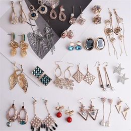 10Pairs lot Mix Style Fashion Stud Earrings Nail For Gift Craft Jewelry Earring EW050 227E