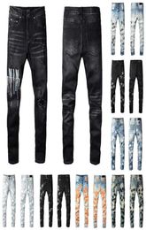 Mens Designers Jeans Distressed Ripped Biker Slim Straight Denim For Men s Print Womens Army Fashion Mans Skinny Pants80940407231981