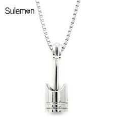 Mini Engine Piston Pendant Stainless Steel Necklace Biker Motorcycle Enthusiast Torque Necklaces Men Punk Rocking Jewellery SN631557070