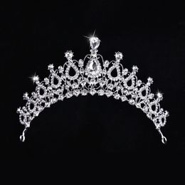 2021 Gold Princess Headwear Chic Bridal Tiaras Accessories Stunning Crystals Pearls Wedding Tiaras And Crowns 121710245U