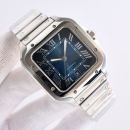 10A relógio Santos de negócios de designer de alta qualidade para homens e mulheres relógio mecânico totalmente automático relógio clássico Remova a pulseira derme rapidamente Relógio de casal