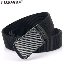 Belts TUSHI Men's Automatic Nylon Belt Male Army Tactical Belt for Man Military Canvas Belts High Quality Jeans Fashion Luxury Strap 231201