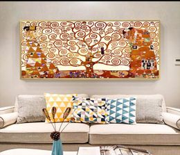 modern wall art tree of life gustav klimt wall pictures for living room canvas painting decorative printed art drop2807090