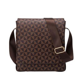 Luxurys Vintage Plaid Men's Bags PU Leather Briefcase Designer Messenger Bags for Men Women Wallets Document Business Shoulde2581