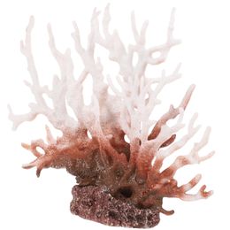 Coral Small Home Decor Fish Tank Coral Ornaments Freshwater Aquarium Reef Large19x13cm Aquatic Turtle Accessories Resin 231201