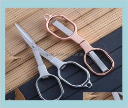 spring Scissors Hand Tools Portable Folding Scissor Mini Foldable Travel Alloy Multifunction Tool For Students Household Diy Dr7068185