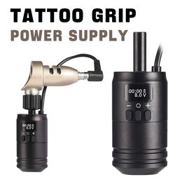 Tattoo Grips Rechargeable Wireless Battery Cartridge Grip Power Supply Pack Adjustable Tube for RCA Machines 231130