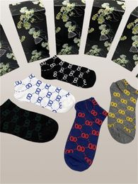 Wholesale Colourful Designer Men's Socks Women's High Quality Cotton Full Package Classic Ankle Breathable Mixed Football Basketball Socks Casual Socks Five Pairs i3